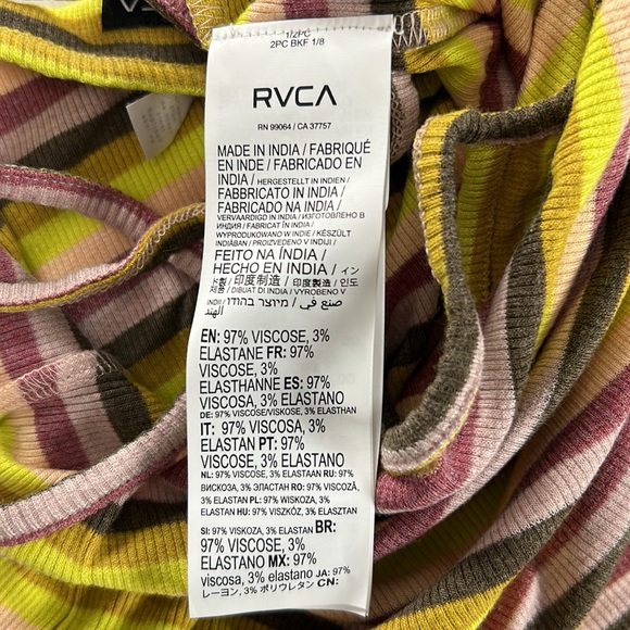 RVCA - NWT Hattrick Ribbed Crop Top - Picture 12 of 12